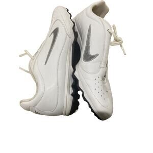 Nike Womens Size 8 Turf Flats Athletic Running Training Shoes 314048-103 White